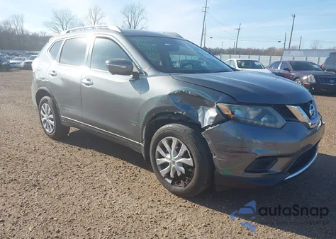 2014 Nissan Rogue Sv из США, поврежденный, VIN 5N1AT2MV7EC873520